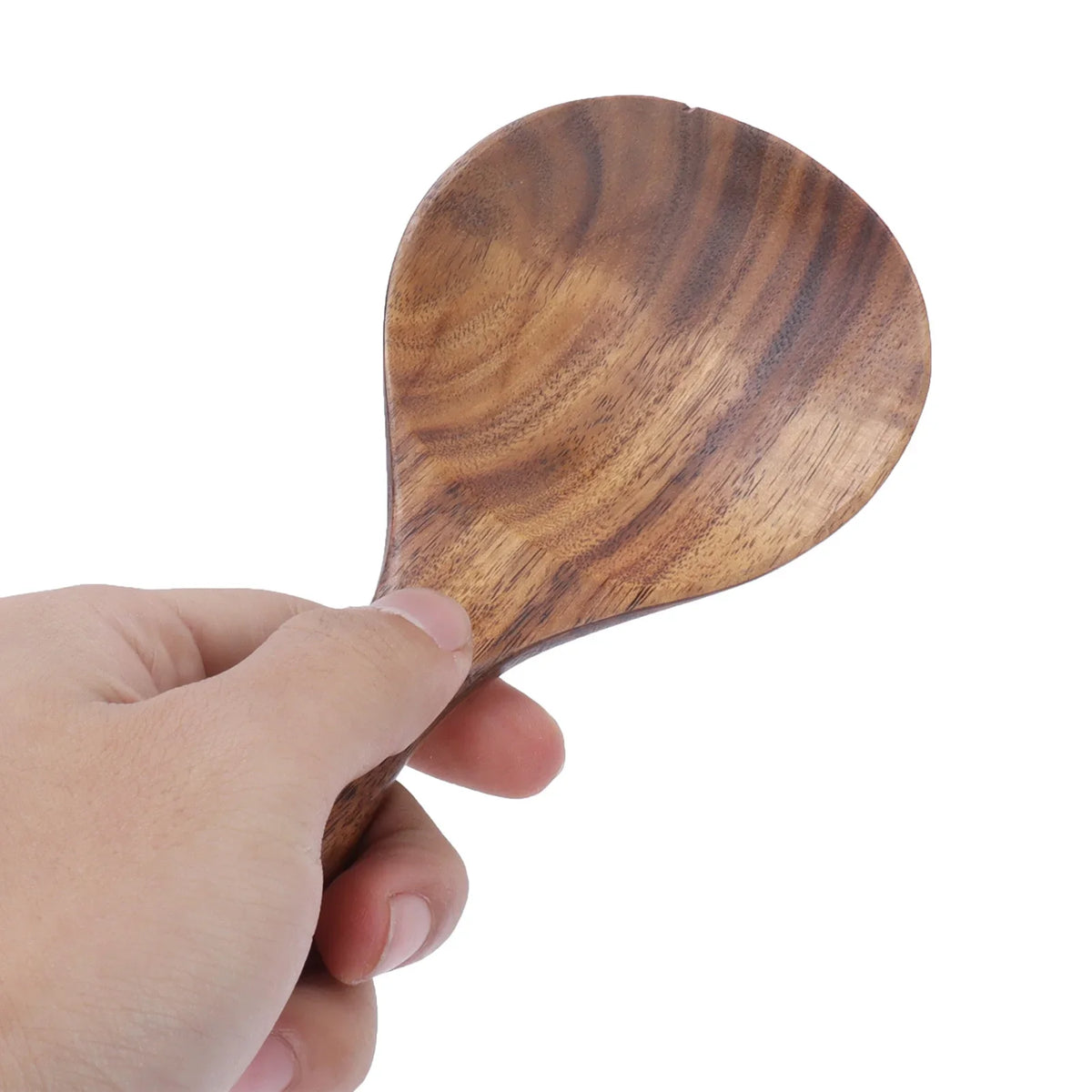 Wooden Rice Paddle Spoon – Large Kitchen Serving Scoop Wooden Serving Spoon Qme