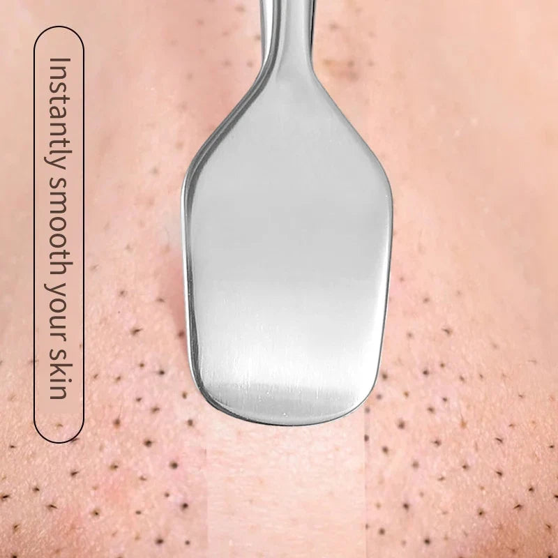 Stainless Steel Blackhead Scraper Facial Pore Cleaning Tool Facial Cleansing Tool Qme