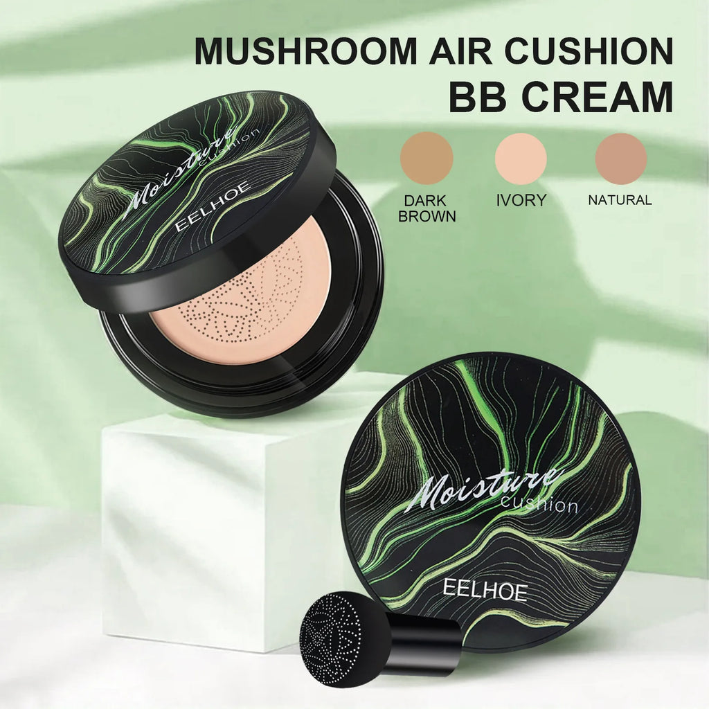 EELHOE Mushroom Head Air Cushion BB Cream – Brightening Foundation Air Cushion Foundation Qst