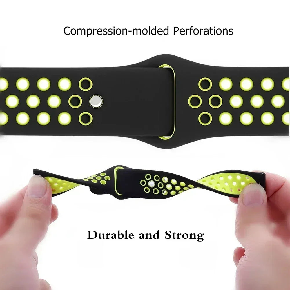 Silicone Watch Strap for Samsung Galaxy & Huawei GT | 23 Colors Silicone Watch Strap Qme