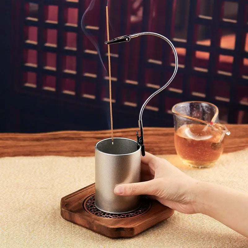 Vertical Incense Bracket Anti-Tilt Double End Clip | Steel Incense Holder Qme