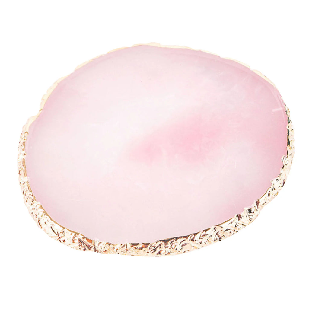 Nail Art Palette Gold Agate Resin Color Mixing Board | Qme Nail Art Palette Qme pink