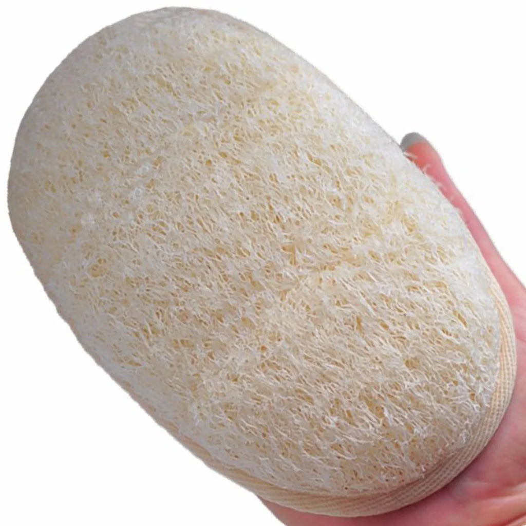 Natural Loofah Exfoliating Scrub Gloves – Bath & Spa Sponge Exfoliating Bath Gloves Qme