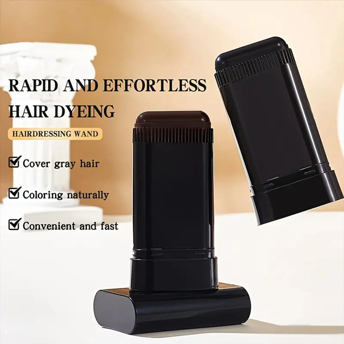 Quick Hair Dye Stick – Portable Brush for Long-Lasting Color Hair Dye Stick Qme
