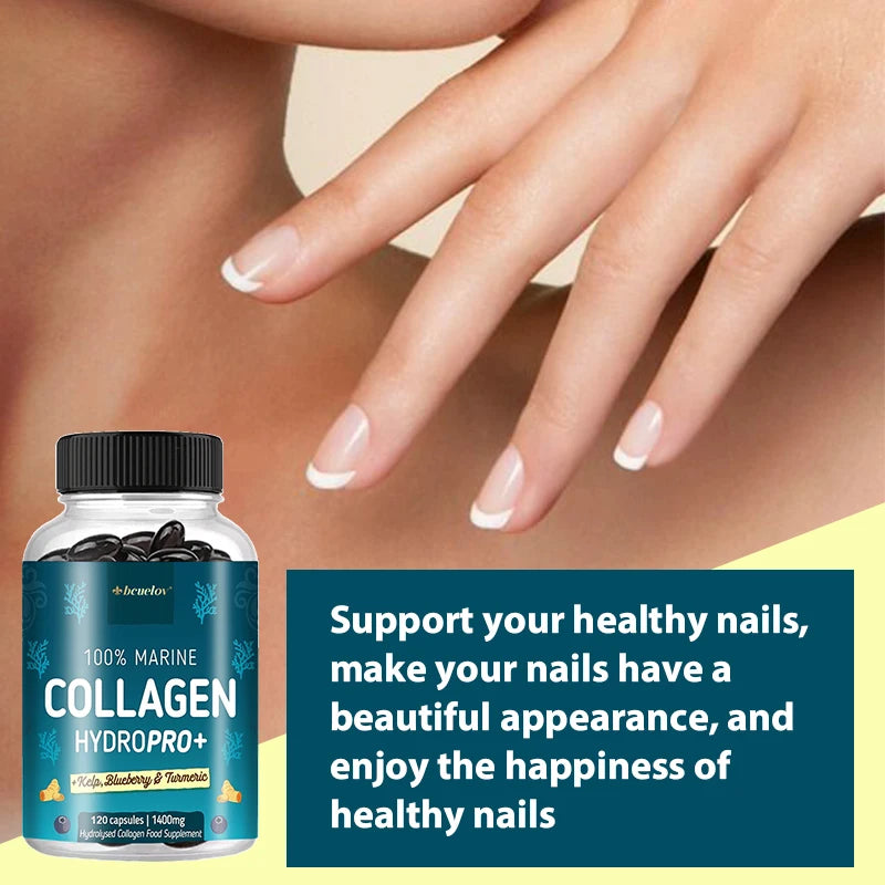 Marine Collagen Capsules – Skin, Hair & Nail Support Collagen Supplement Qst