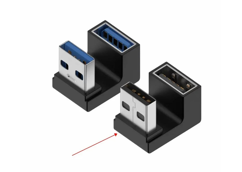 90 Degree USB 3.0 Right Angle Adapter – Upward Male to Female USB Angle Adapter Qme 10pcs China Mainland