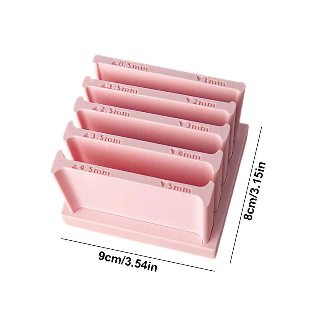 Clay Strip Roller Tool – 5 Size Thickness Guide for DIY & Jewelry Clay Crafting Tool Qst