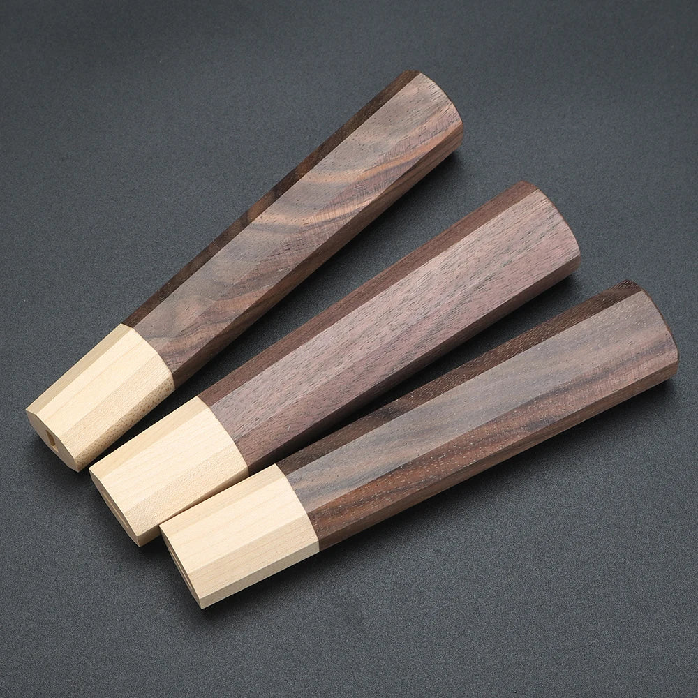 XUAN FENG Maple Octagonal Handle Knife – 8" Steel Blade Kitchen Knife Qst