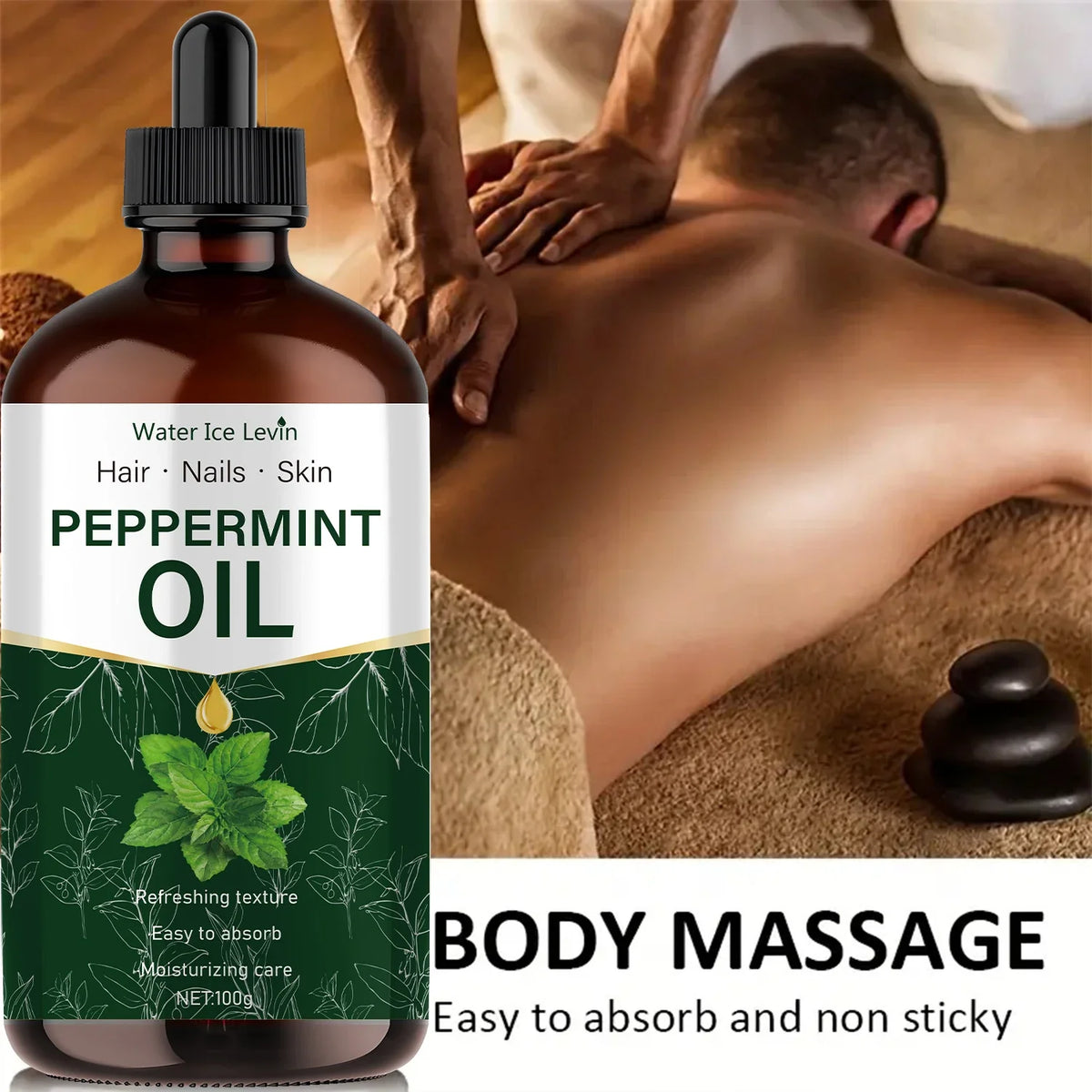 Peppermint Essential Oil Natural Extract – 100g Hypoallergenic Essential Oil Qme