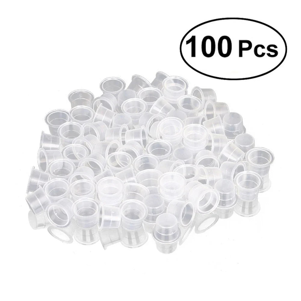 Plastic Tattoo Ink Cup Pots – Pigment Caps for Microblading Tattoo Ink Cups Qme