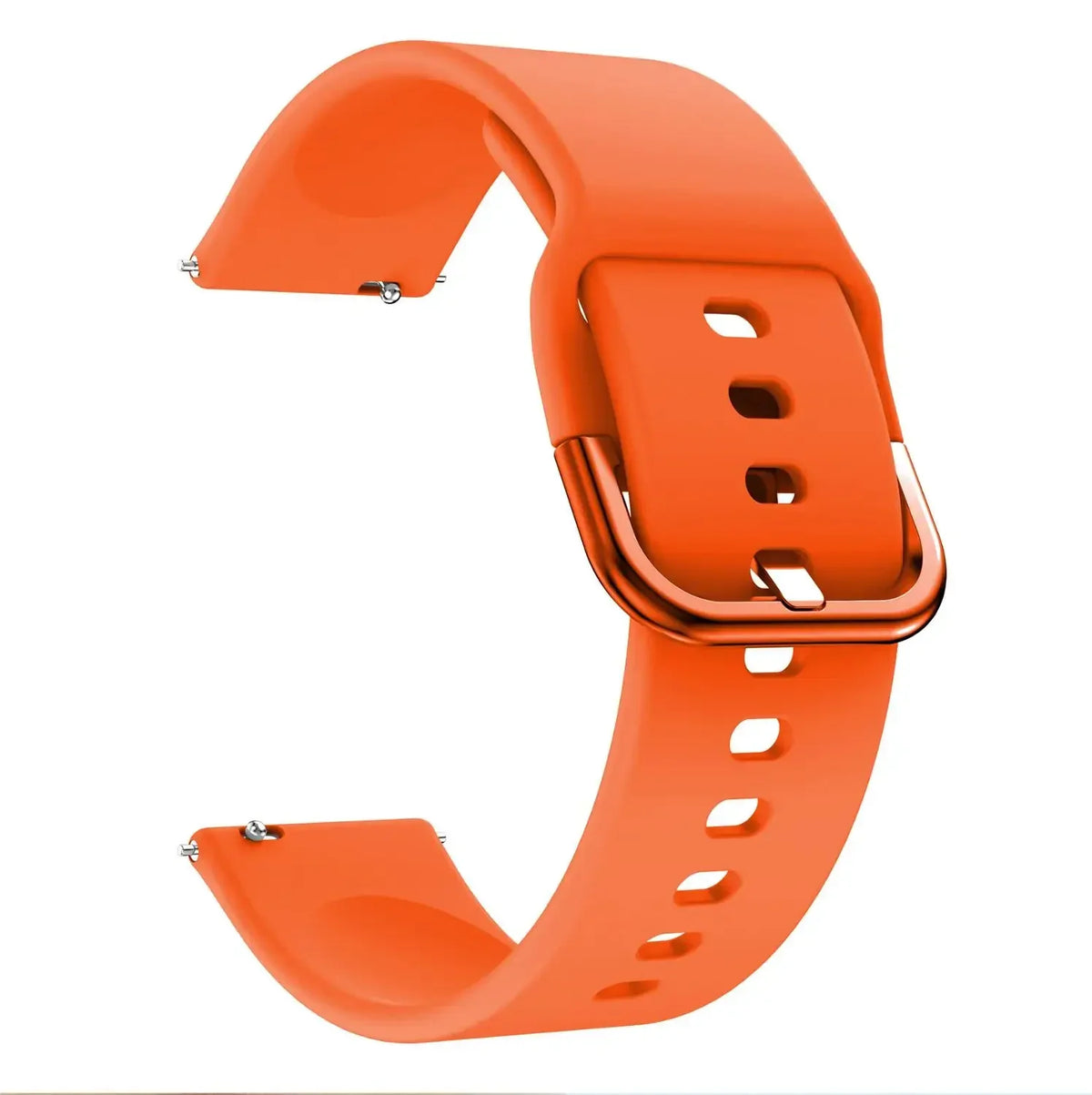 Silicone Sport Watch Band for Samsung Galaxy Watch 3 20mm 22mm Silicone Watch Band Qme orange 22mm width strap