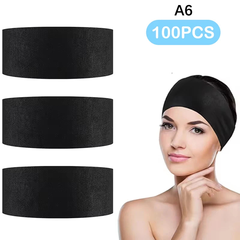 Disposable Spa Facial Headbands Elastic Adjustable 10/50/100 Pack Spa Facial Headband Qst A6