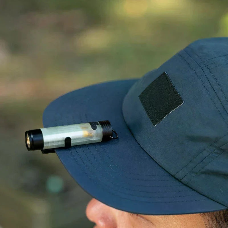 Rechargeable Hat Clip Light – 350 Lumen Hands-Free Flashlight Hat Clip Flashlight Qme