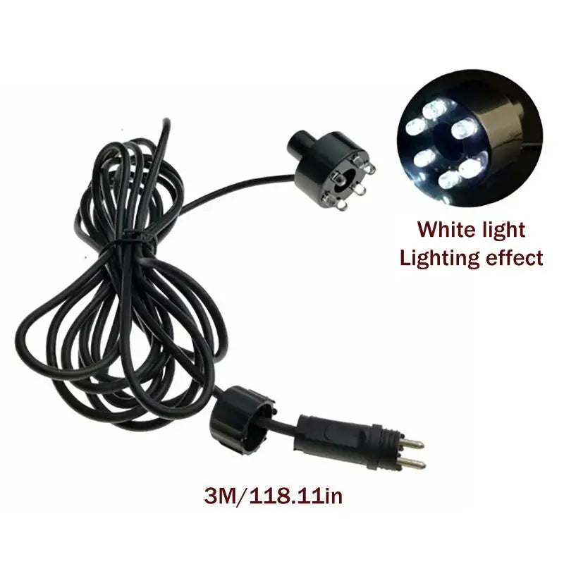 Underwater 6-LED Ring Light for Fountain & Fish Pond | Qme Pond Fountain Light Qme A1