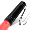 Red Light Therapy Wand 660nm 850nm – Portable LED Pen Device Red Light Therapy Wand Qst Black set
