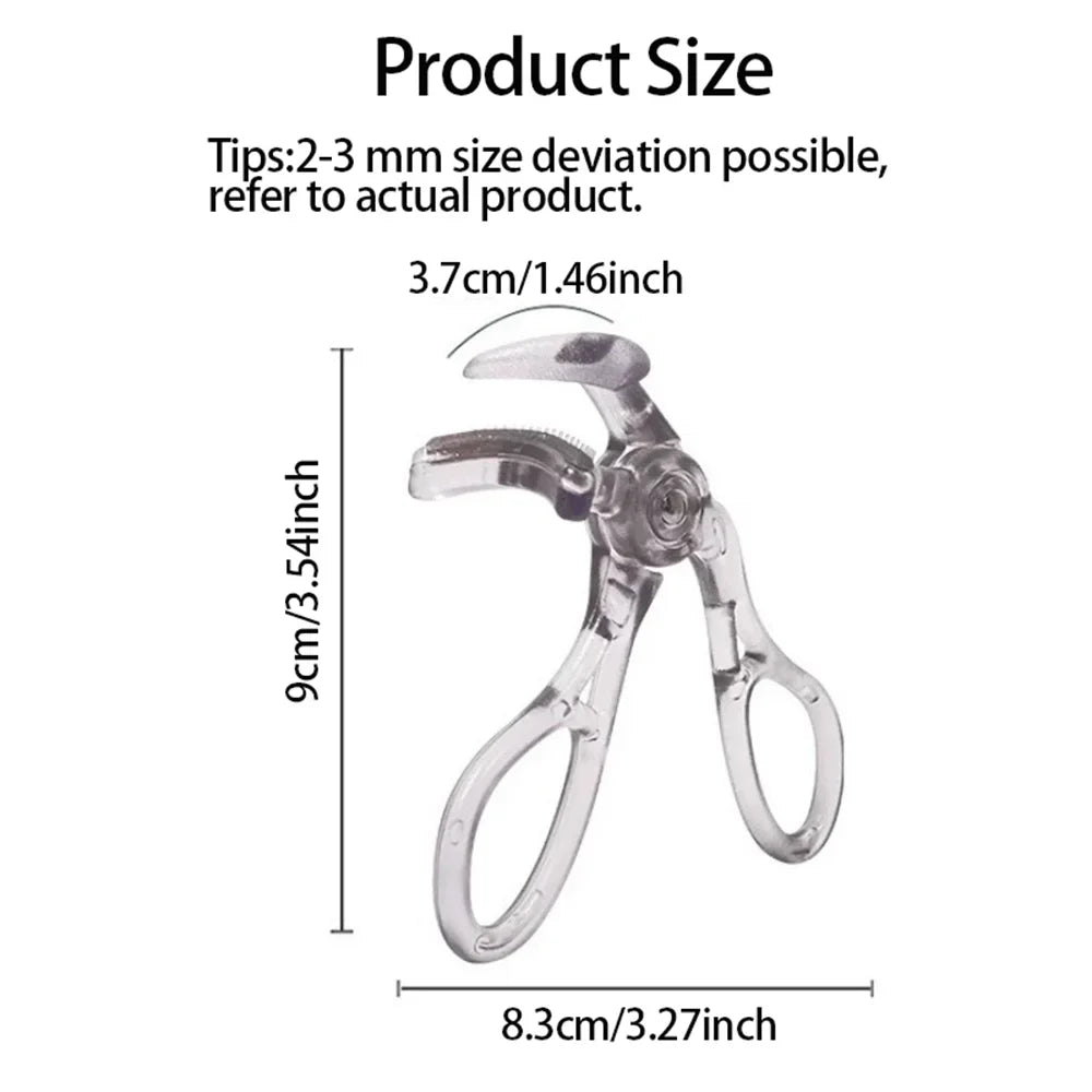 Dual-Type Eyelash Curler Comb | Wide & Partial Clip, Waterproof Eyelash Curler Comb Qme