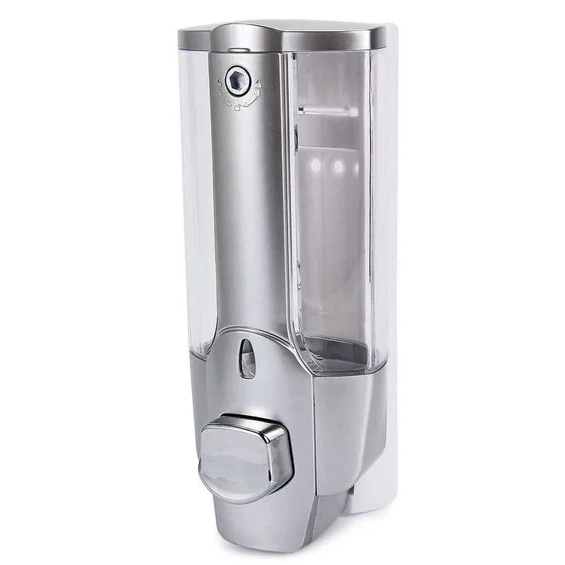 Wall Mount Soap & Shampoo Dispenser 350ml – Qme Shower Pump Soap Dispenser Qme Silver