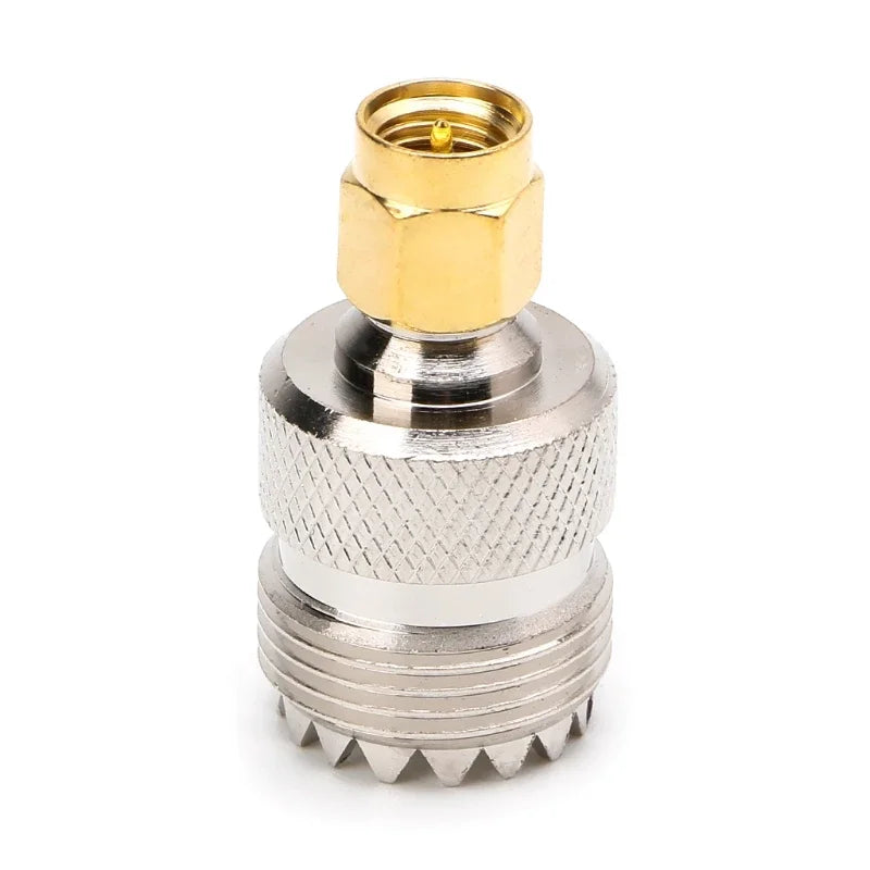 UHF Female to SMA Male Coaxial Adapter Connector Coaxial RF Adapter Qme