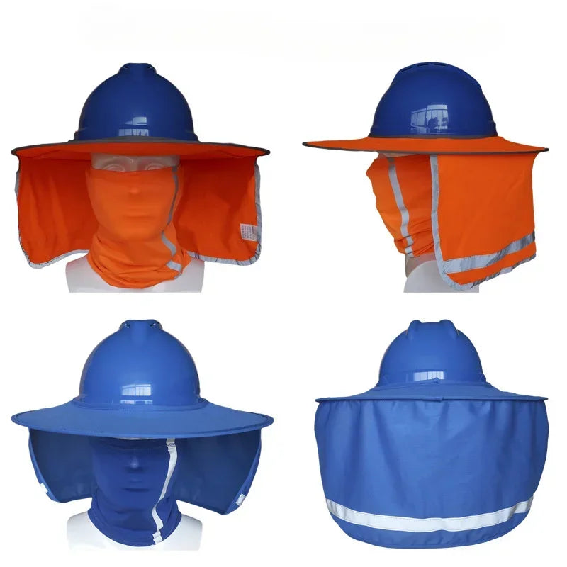 High Visibility Mesh Sun Neck Shield for Safety Hard Hats Hard Hat Neck Shield Qme
