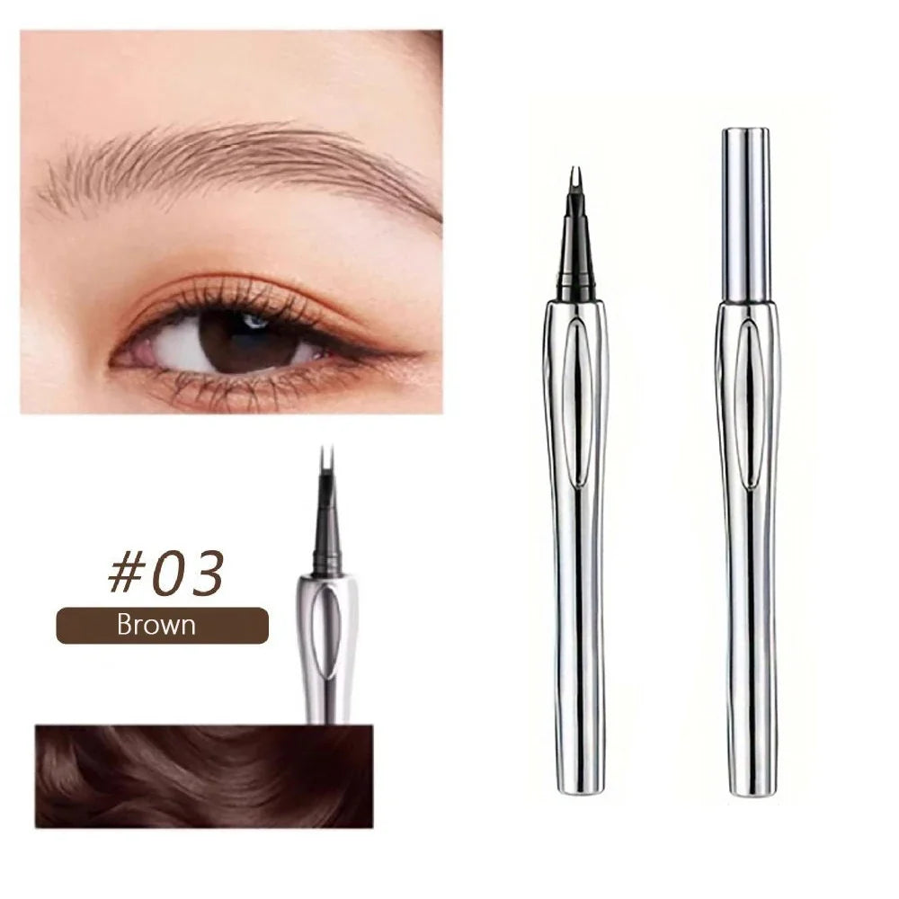 2-Point Waterproof Eyebrow Pencil – Long-Lasting, 3 Colors Eyebrow Pencil Qme 03