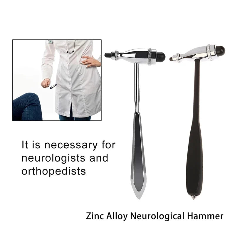 Zinc Alloy Reflex Percussion Hammer – Examination Mallet Reflex Hammer Qme