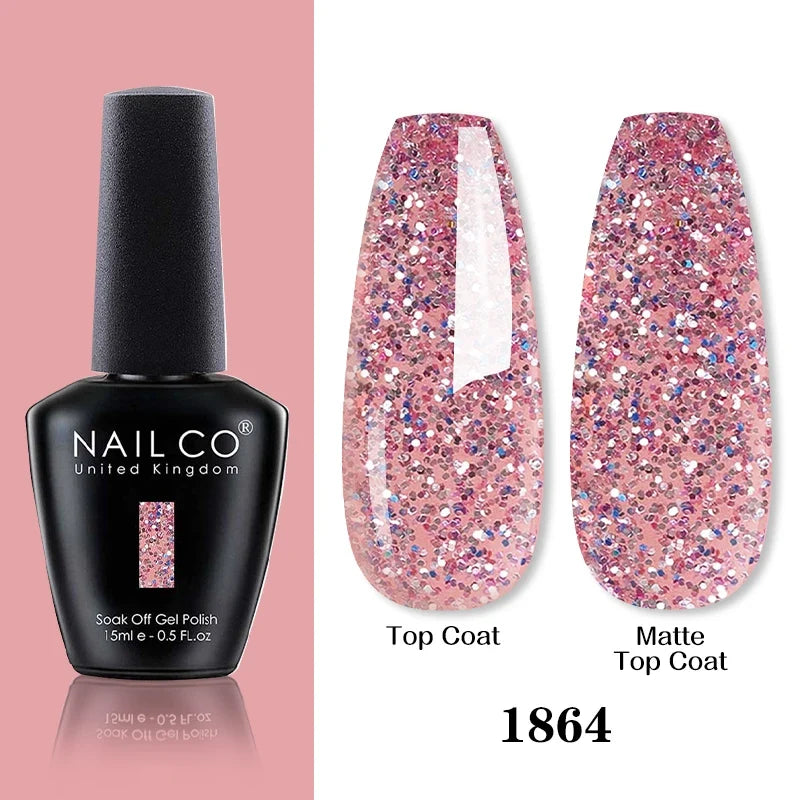 NAILCO Hybrid Gel Nail Polish Semi-Permanent UV Varnish 15ml