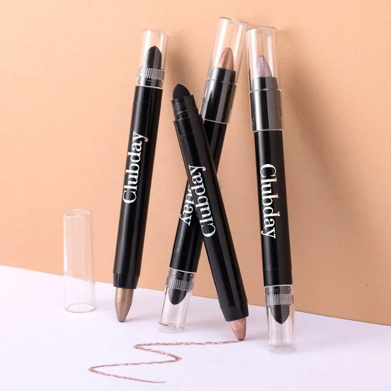 Double-Sided Eyeshadow Stick & Highlighter Pen | Pearlescent Eyeshadow Stick Qme