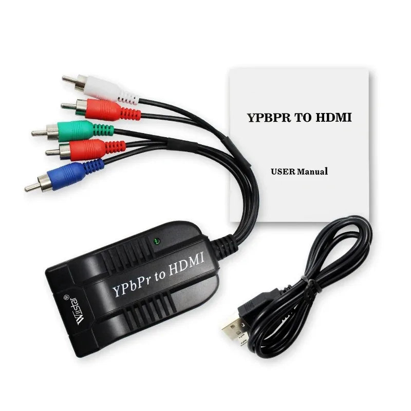 AV S-Video to HDMI Converter 1080P CVBS Audio Adapter Cable Video Signal Converter Qme