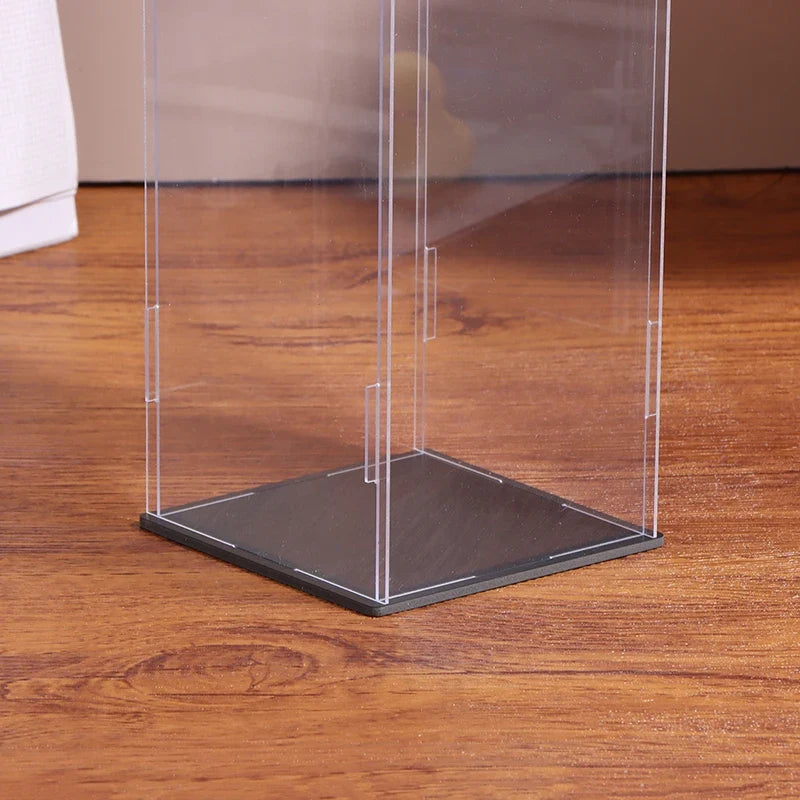 Transparent Acrylic Display Box – Dustproof Cabinet, 17 Sizes Acrylic Display Cabinet Qme