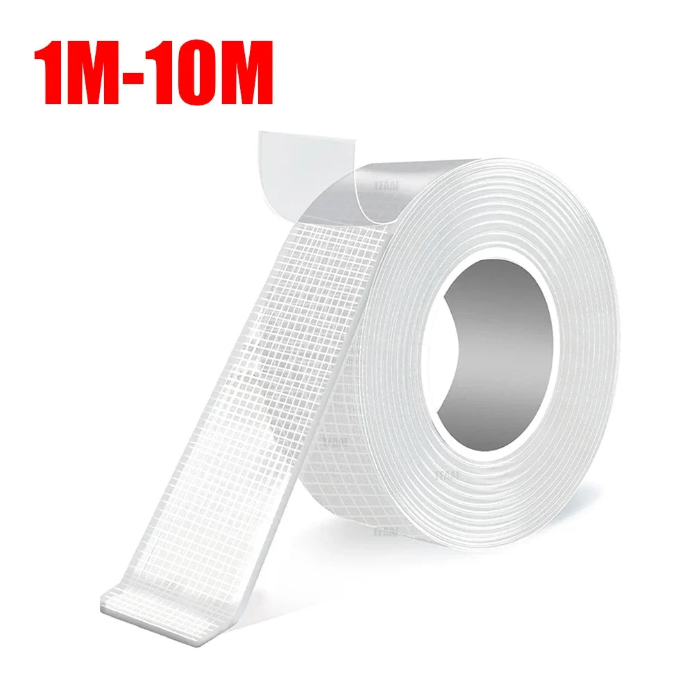 Ultra-Strong Clear Nano Double-Sided Removable Tape 1–10m Double-Sided Nano Tape Qme