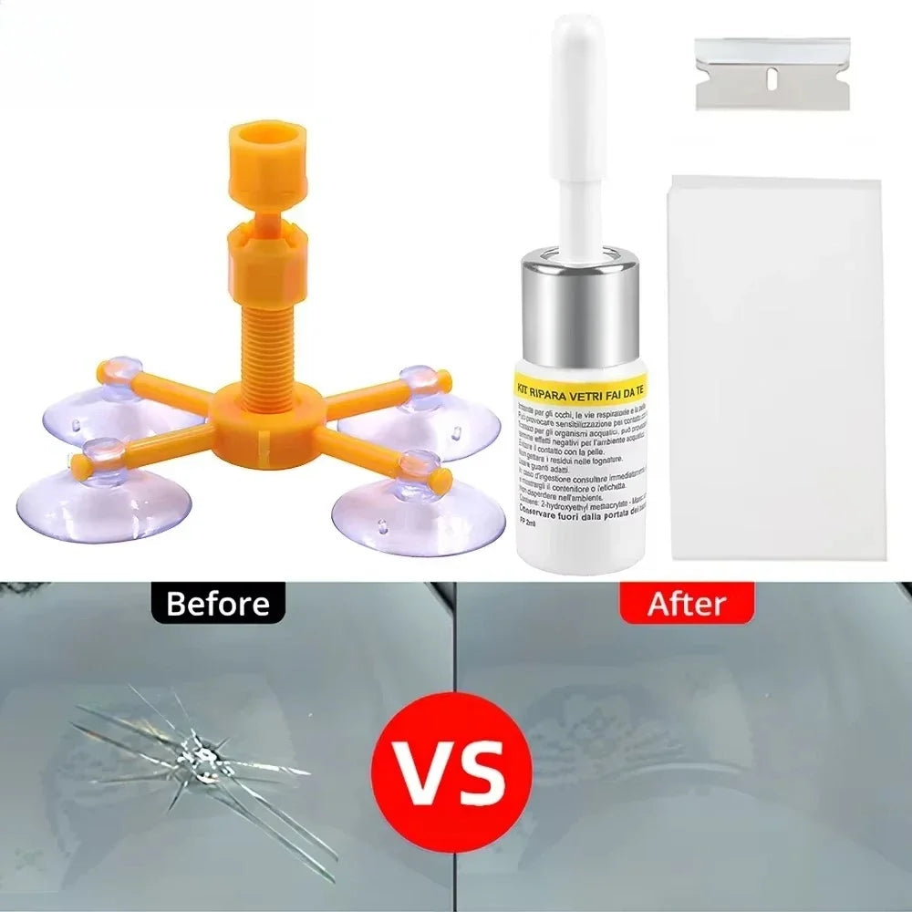 Windshield Repair Kit – Quick Fix Glass Crack & Scratch Sealer Windshield Repair Kit Qme Default Title