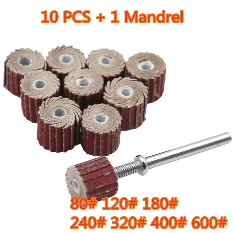 Dremel Sanding & Polishing Wheel Accessories – Aluminium Oxide Rotary Tool Accessories Qme