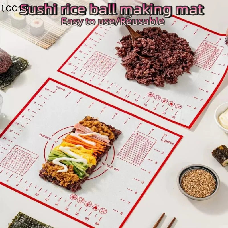Silicone Baking Mat – Non-Stick Pastry Rolling & Kneading Pad Silicone Baking Mat Qme