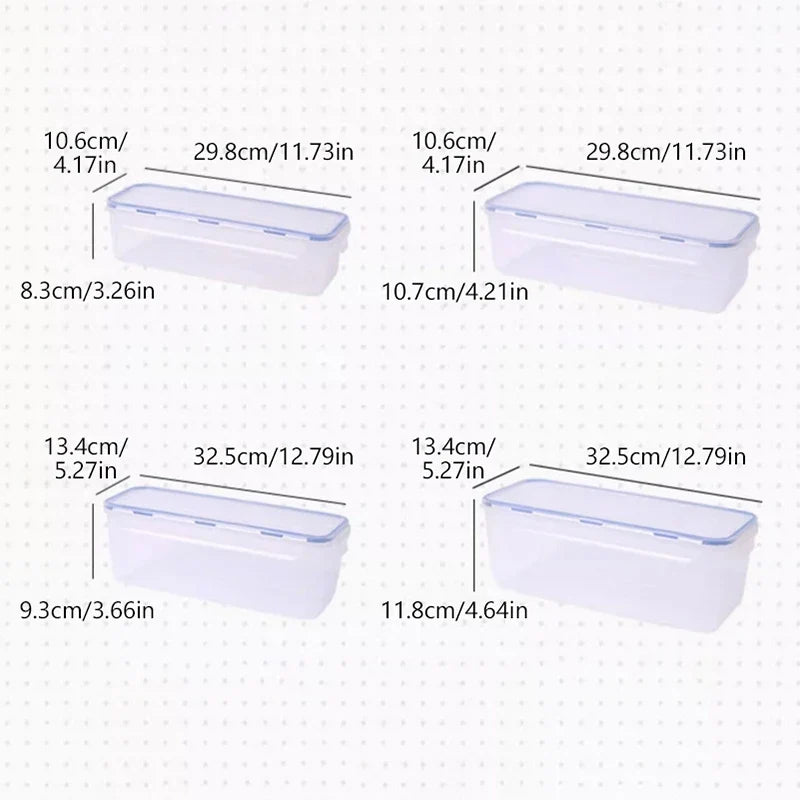 Airtight Bread Box with Lid | BPA-Free Plastic Loaf Container Bread Storage Box Qme