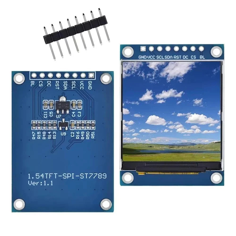 1.54" IPS TFT LCD Display Module 240x240 SPI ST7789 LCD Display Module Qme