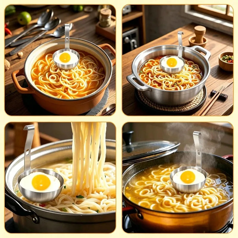 Stainless Steel Non-Stick Egg Poacher Bowl & Mold Egg Poacher Mold Qme