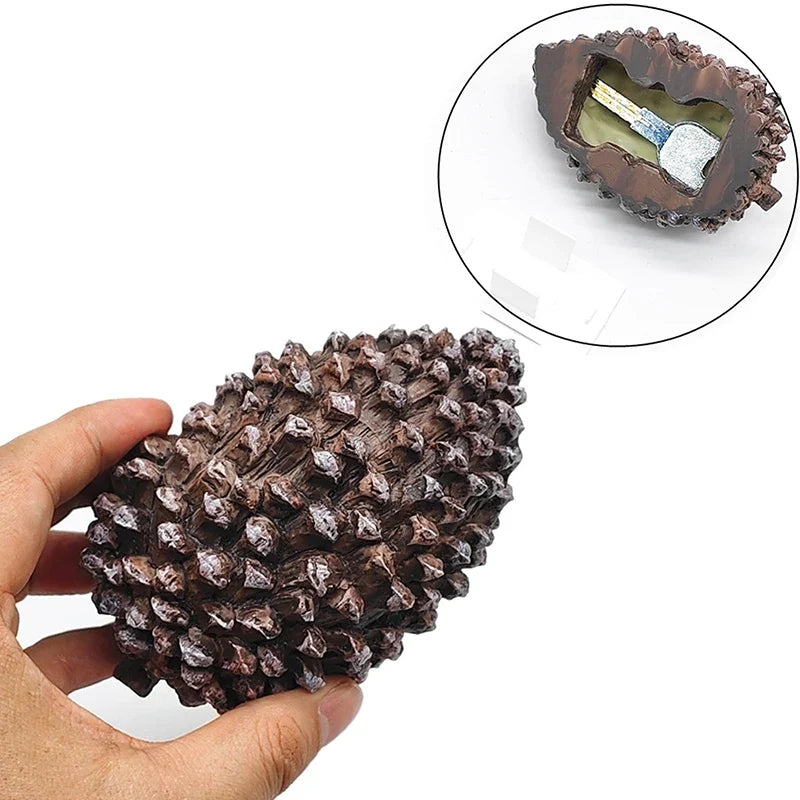 Hidden Pine Cone Key Safe Box – Outdoor Garden Key Storage Outdoor Key Safe Qme Default Title