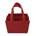 6-Compartment Foldable Wine Bottle Bag – Waterproof Tote Wine Bottle Tote Bag Qst Red