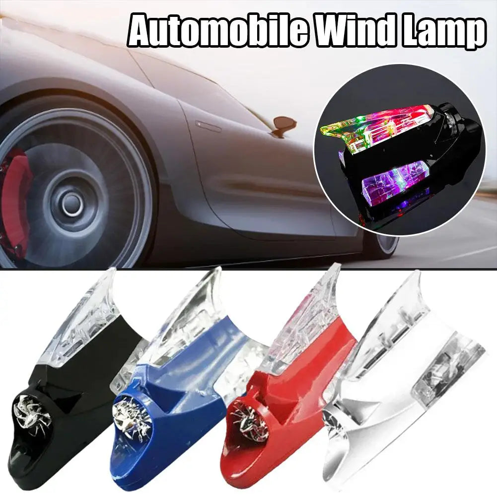 Shark Fin LED Wind-Powered Car Roof Decoration Light Car Roof Decoration Qme