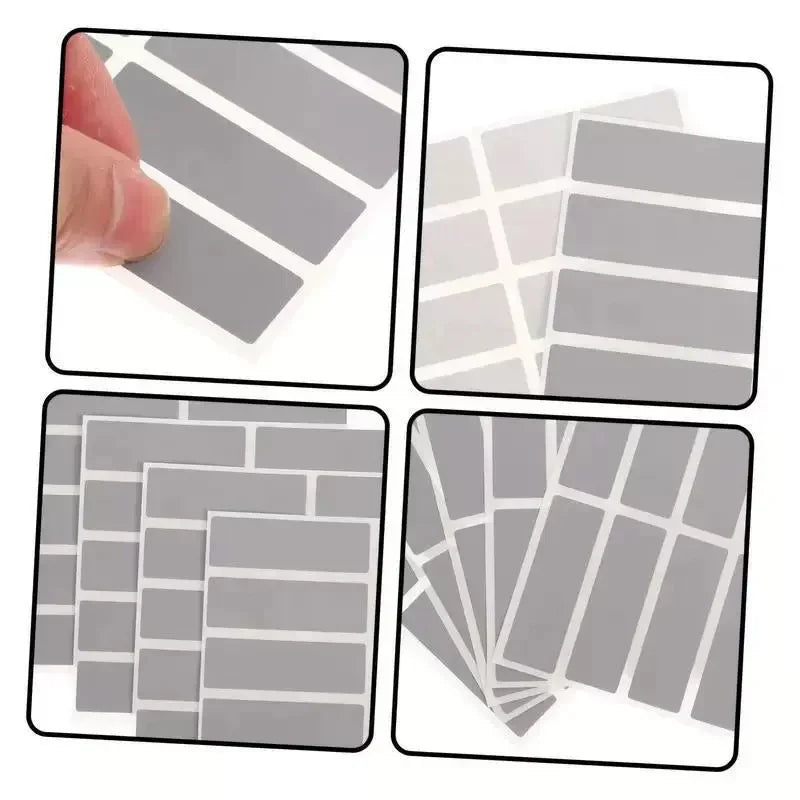 100 Pcs Rectangle Scratch Off Sticker Labels – 10 Sheets Pack Scratch Off Stickers Qme