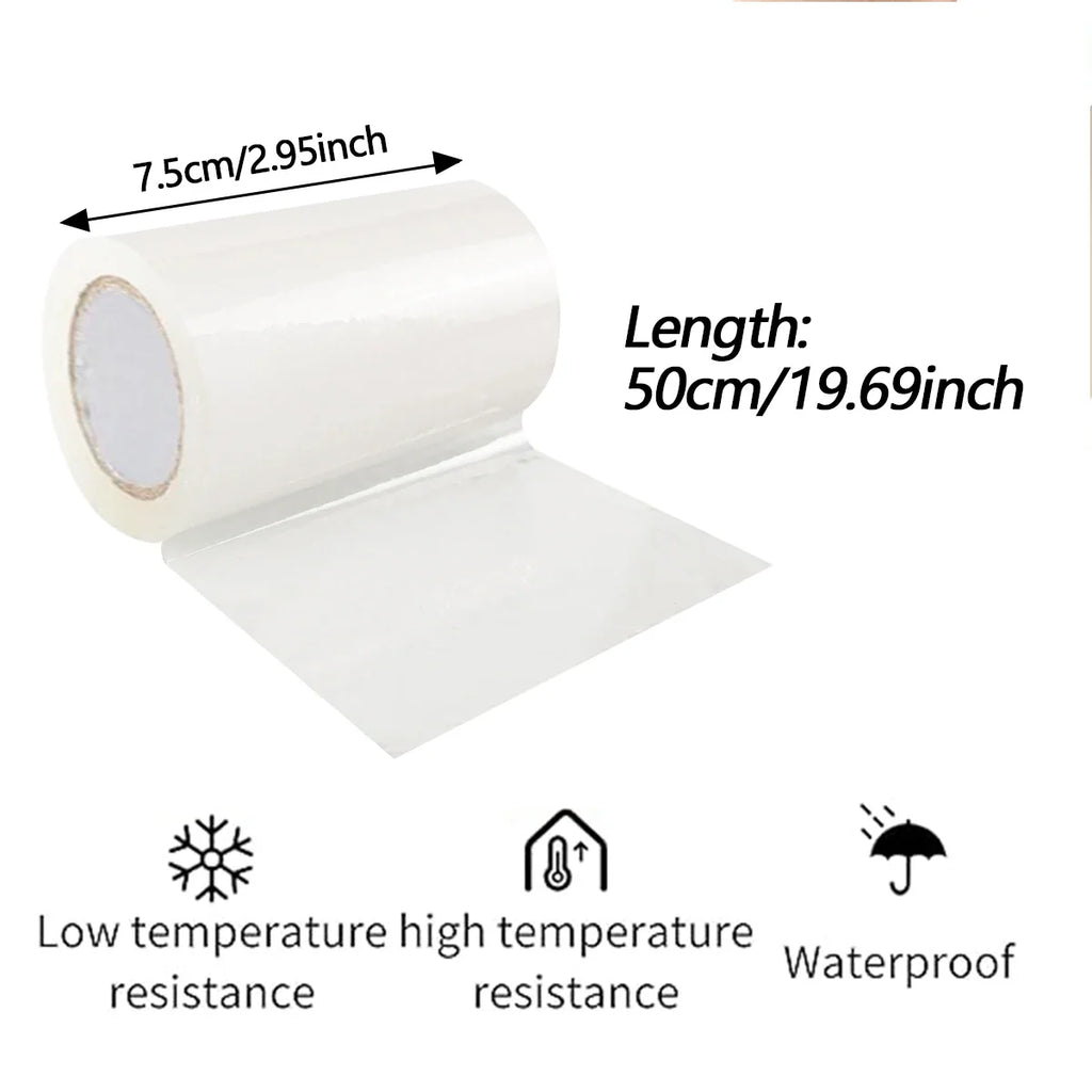 TPU Transparent Repair Patch Tape for Inflatables | 7.5x50cm Inflatable Repair Tape Qme