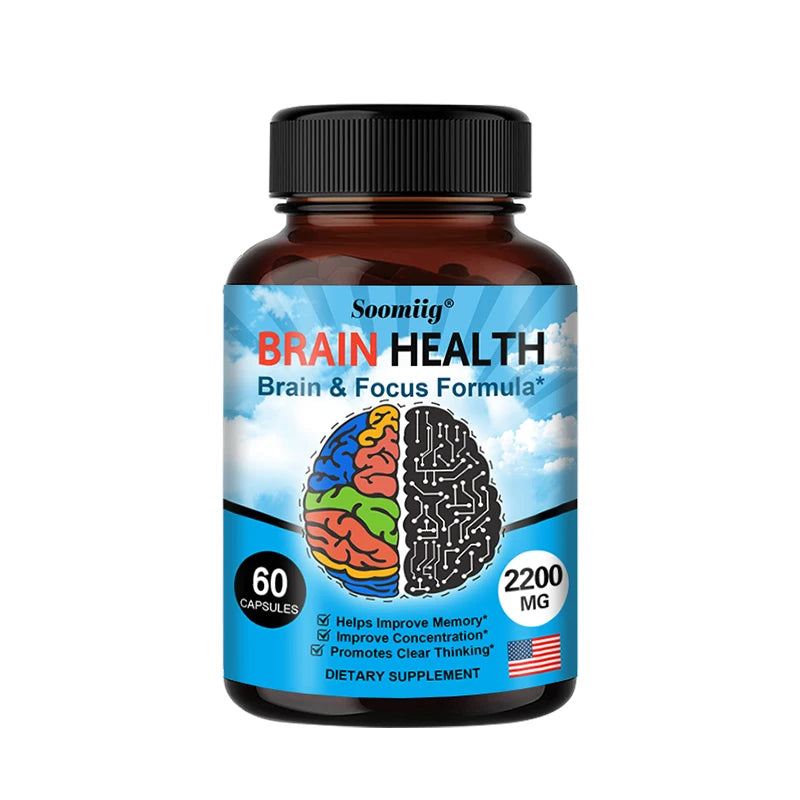 SOOMIIG Ginkgo Biloba Supplement – Focus & Brain Support Herbal Supplement Qst 60 count-1 bottle