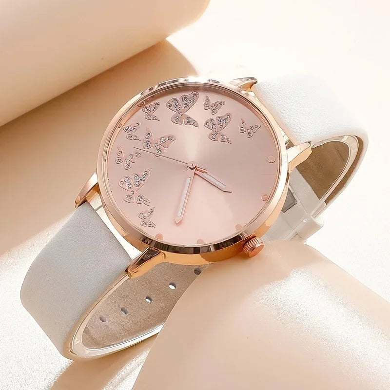 Butterfly Ladies Quartz Watch – Fancy Women's Jewelry Watch Ladies Quartz Watch Qme