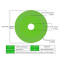 100mm Diamond Cutting Disc Blade – Glass, Marble & Ceramic Tile Diamond Cutting Disc Qme green