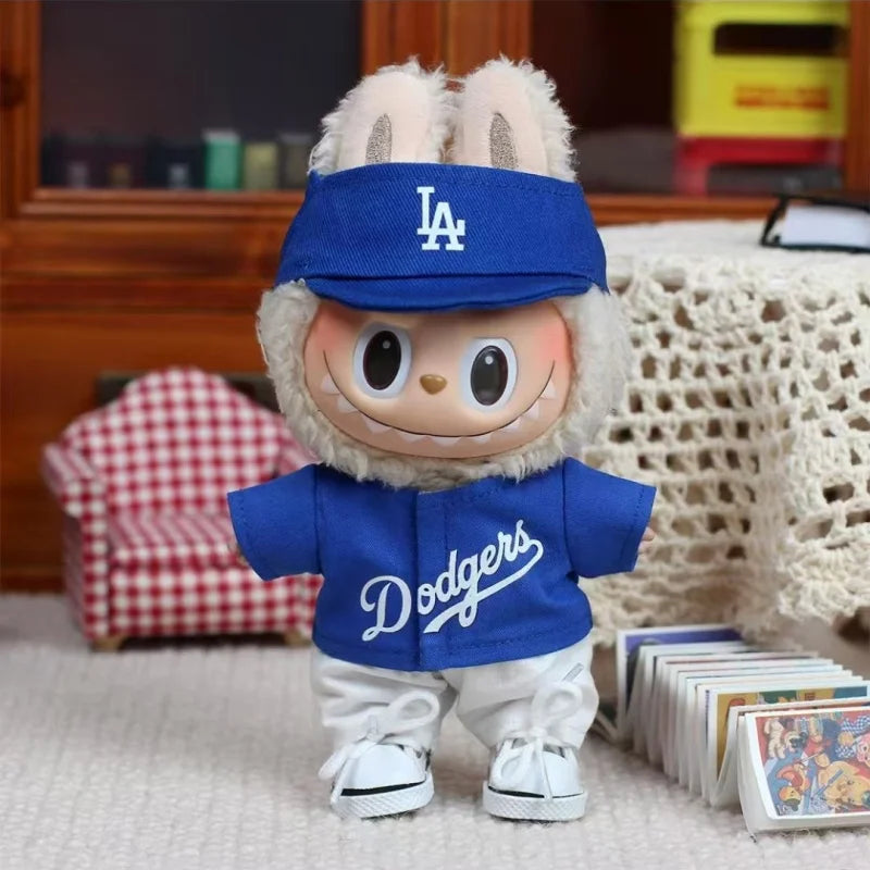 Labubu 15/17cm Doll Outfit Set – Baseball, Sweater & Skirt