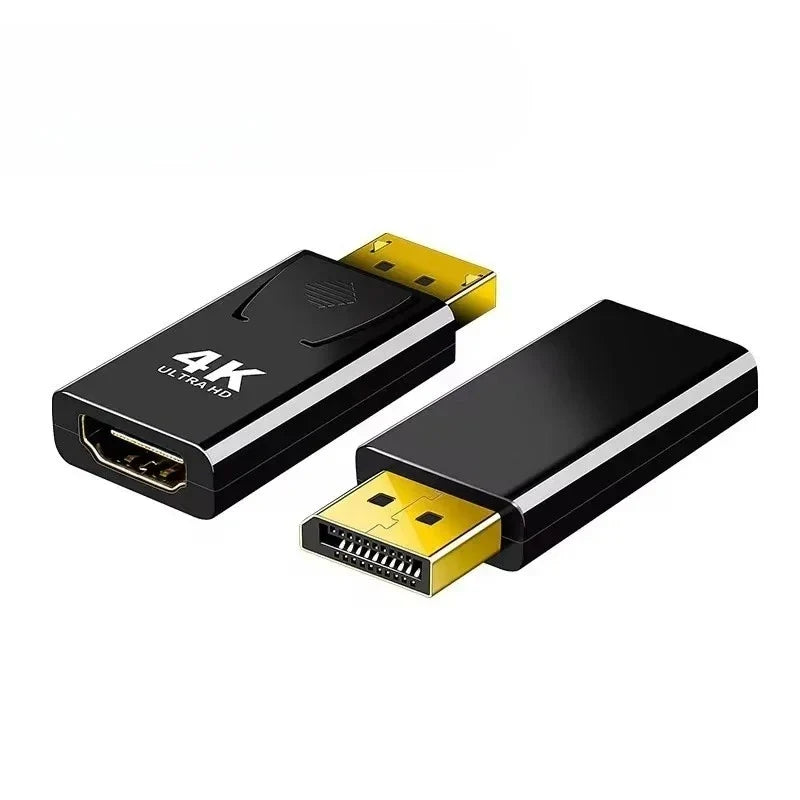 DisplayPort to HDMI Adapter – 4K Video & Audio for Laptop Video Cable Adapter Qme