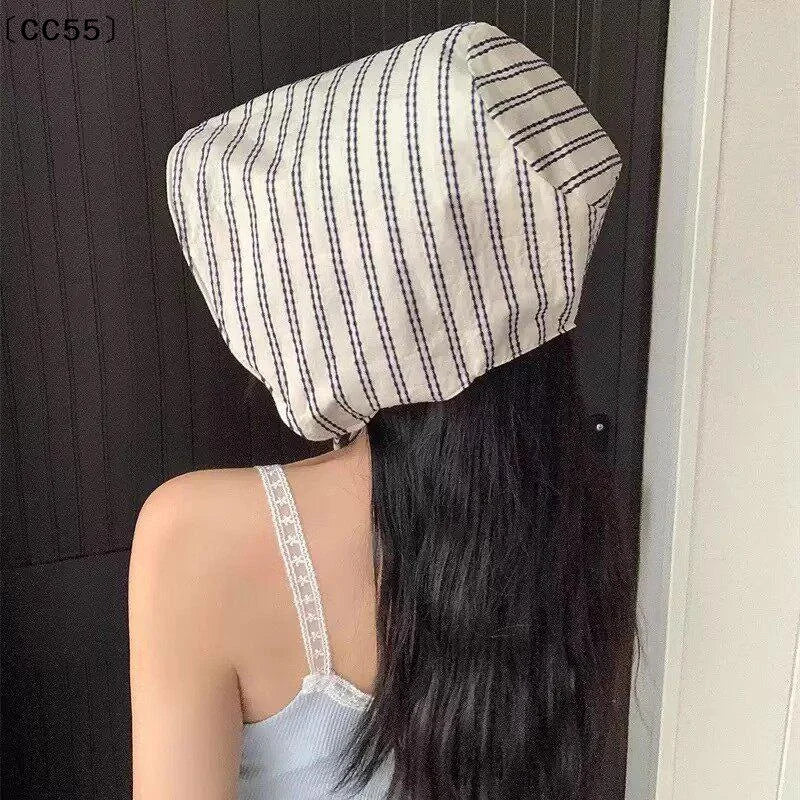 Women's Striped Bucket Hat – Wide Brim Japanese Sun Hat Women's Sun Hat Qst