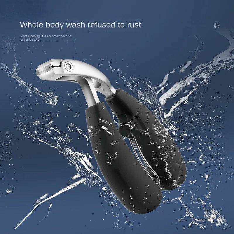Curved Nail Clippers – Large Opening, Anti-Splash Storage Nail Clippers Qme