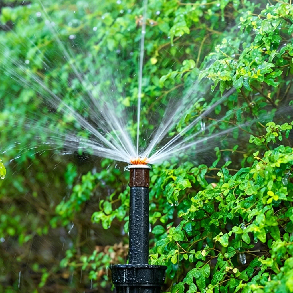 APWIKOGER Adjustable Garden Sprinkler Nozzle 90–360° 2.5–10.7m Garden Sprinkler Nozzle Qme