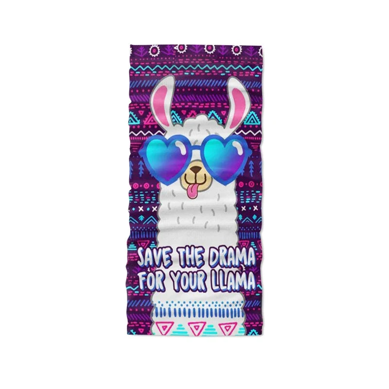 Cute Cartoon Sheep 3D Print Headscarf | 14 Colors, One Size Novelty Hair Scarf Qme sytle1 One Size >8Y